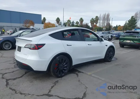 2022 Tesla Model Y Performance Dual Motor All-Wheel Drive из США, поврежденный, VIN 7SAYGDEF6NF407366